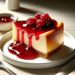 Una fetta di Cheesecake ai frutti di bosco